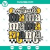 Softball Mama Retro SVG with Leopard Print Design, Softball Mom SVG files for download - stylish and trendy sports-themed graphic.