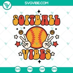 Retro softball vibes SVG files with sporty design elements for crafting projects.