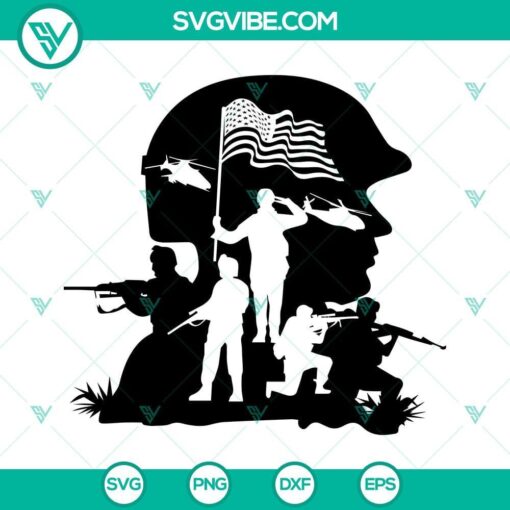 Soldier scene SVG images with military clipart, ideal for military-themed projects.