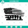 Soldiers American Flag SVG images for Veteran Day and Memorial Day celebrations. Honor veterans with patriotic graphics.