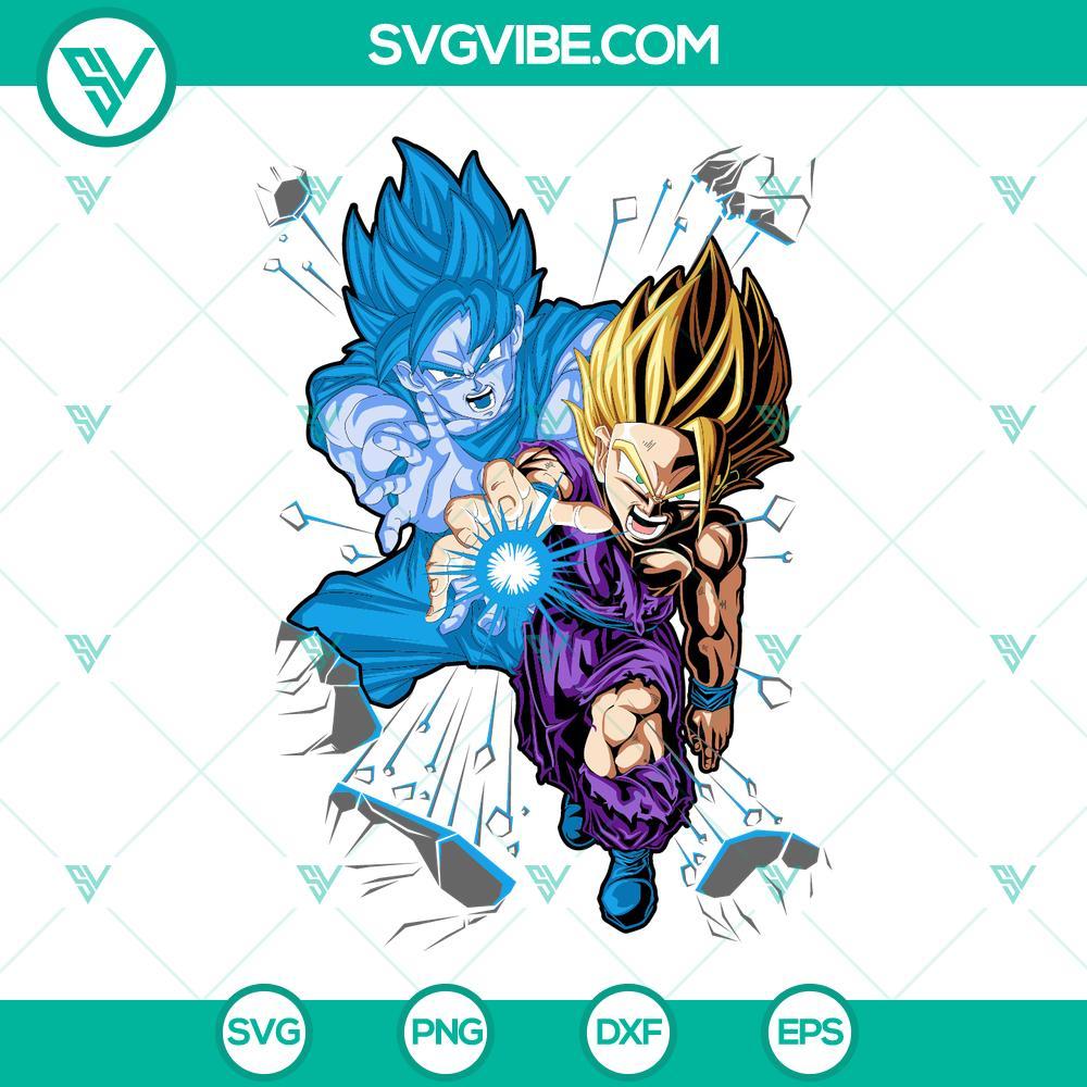Son Gohan Super Saiyan SVG, Dragon Ball SVG PNG DXF EPS Cricut Son Gohan Super Saiyan digital design for Cricut, Dragon Ball SVG files with PNG, DXF, and EPS formats.