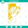 Son Goku and Kakarot SVG files for Dragon Ball Z fans, suitable for Cricut, available in PNG, DXF, and EPS formats for download.