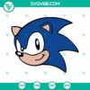 Sonic the Hedgehog head in SVG format for digital use - PNG, DXF, and EPS files included.