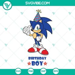 Sonic the Hedgehog birthday SVG images perfect for downloads. Sonic SVGs for birthday celebrations. High-quality birthday SVG download.