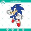 Sonic the Hedgehog SVG design for Cricut Silhouette, featuring Sonic character in detailed vector format for crafting projects.