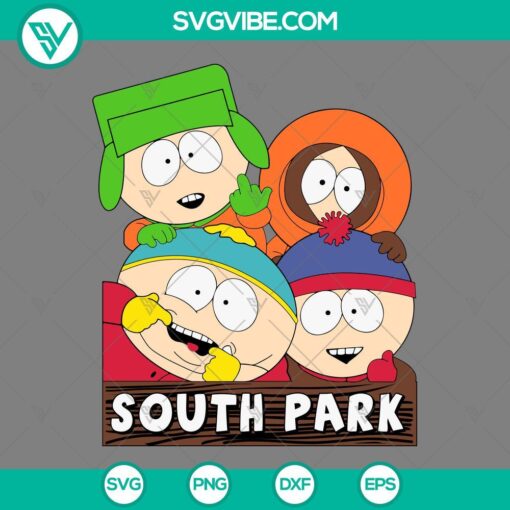 South Park TV show characters in SVG, PNG, EPS, and DXF files for digital use.