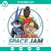 Space Jam DC Cartoon Batman SVG with Looney Tunes characters, download includes PNG, DXF, and EPS file formats.