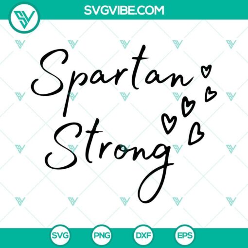 Spartan Strong Heart SVG featuring Michigan State University Love design. Perfect for MSU fans and alumni.