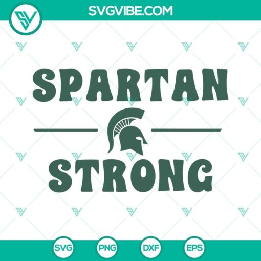 Spartan Strong SVG files featuring Michigan State University logo. Download MSU Strong SVG files for crafting projects.