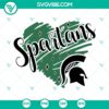 Spartan Heart and MSU Strong SVG files with Spartan Strong design in PNG and DXF formats for digital crafting.