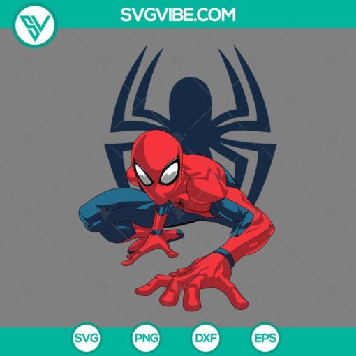 Spider Man No Way Home SVG logo and Spider Man emblem in PNG, EPS, DXF formats for download.
