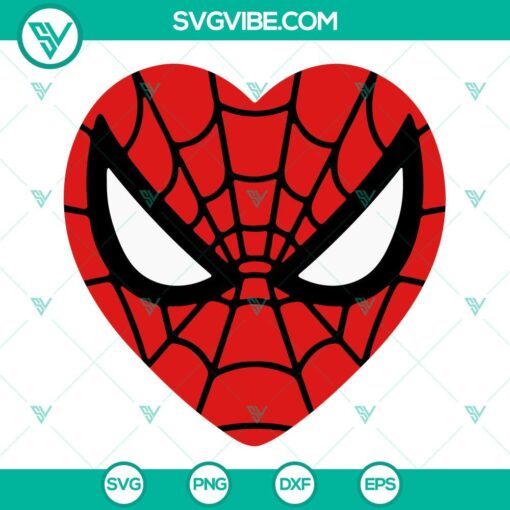Spiderman Face Heart SVG File Bundle, Amazing Mom Spiderman SVG File, 2