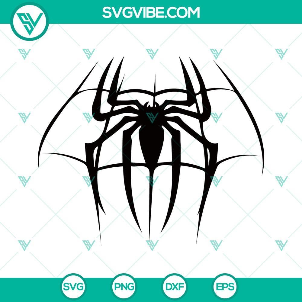 Spiderman Logo SVG, Super Hero Marvel Comics SVG PNG DXF EPS Cricut Spiderman logo SVG file with Marvel Comics superhero design in various formats like PNG, DXF, EPS.