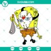 Spongebob Jason Voorhees SVG download with horror theme, perfect for Spongebob fans.