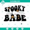 Spooky Babe Halloween SVG file with PNG DXF EPS formats for digital download. Perfect for Halloween DIY projects.
