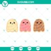 Spooky Mexican conchas ghost SVG file for Halloween decorations.