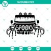 Spooky Offroad SVG images featuring Halloween Jeep and Pumpkin designs for festive digital crafting.