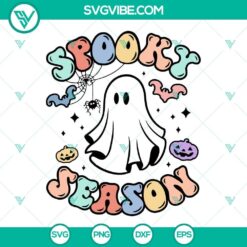 Spooky ghost Halloween SVG file for fall season, perfect for download and cutting.