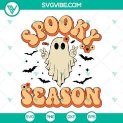 Spooky Season SVG files featuring a Spooky Babe design and Halloween Ghost Clipart. Perfect for Halloween crafts and decorations.