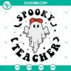 Halloween-themed SVG images for teachers, spooky and fun designs perfect for gifts.