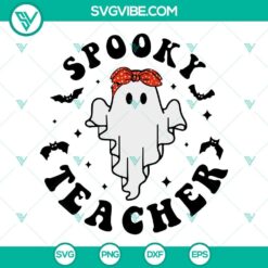 Halloween-themed SVG images for teachers, spooky and fun designs perfect for gifts.