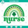 St Patrick’s Day rainbow SVG bundle with shamrock and lucky theme, ideal for festive crafts and projects.