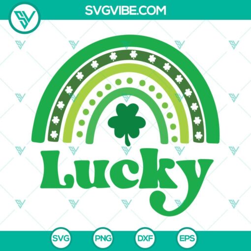 St Patrick’s Day Rainbow SVG Images Bundle, Shamrock Rainbow SVG Download, Lucky 1
