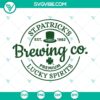St Patricks Brewing Co Lucky Spirits and Leprechaun Hat themed SVG downloads for St. Patrick's Day celebration.