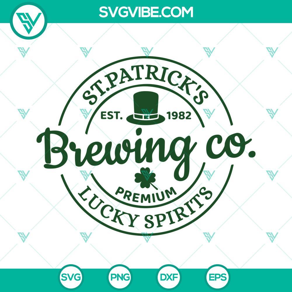 st-patricks-brewing-co-lucky-spirits-svg-leprechaun-hat-svg-funny-st-patty-s-day-svg-digital-download-1-mockup.jpg St Patricks Brewing Co Lucky Spirits and Leprechaun Hat themed SVG downloads for St. Patrick's Day celebration.