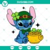 St Patrick's Day Leprechaun and Lilo And Stitch SVG files, perfect for holiday crafts and projects.