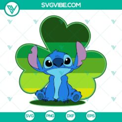 St Patricks Day Stitch SVG Images, Shamrock SVG Images, Lucky SVG Files, 4 Leaf