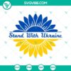 "Stand with Ukraine charity SVG design, showing support for Ukraine. Patriotism inspired Ukraine flag colors."