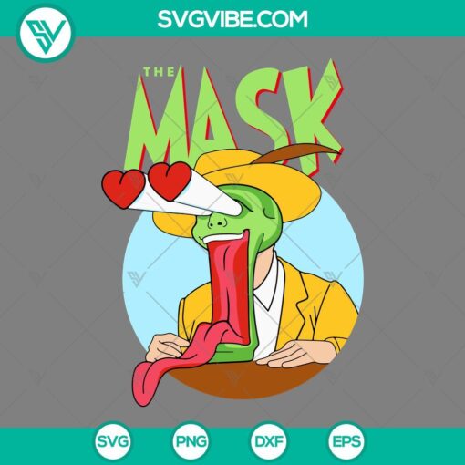 Stanley Ipkiss The Mask Valentines themed SVG, PNG, EPS, and DXF file for digital download.