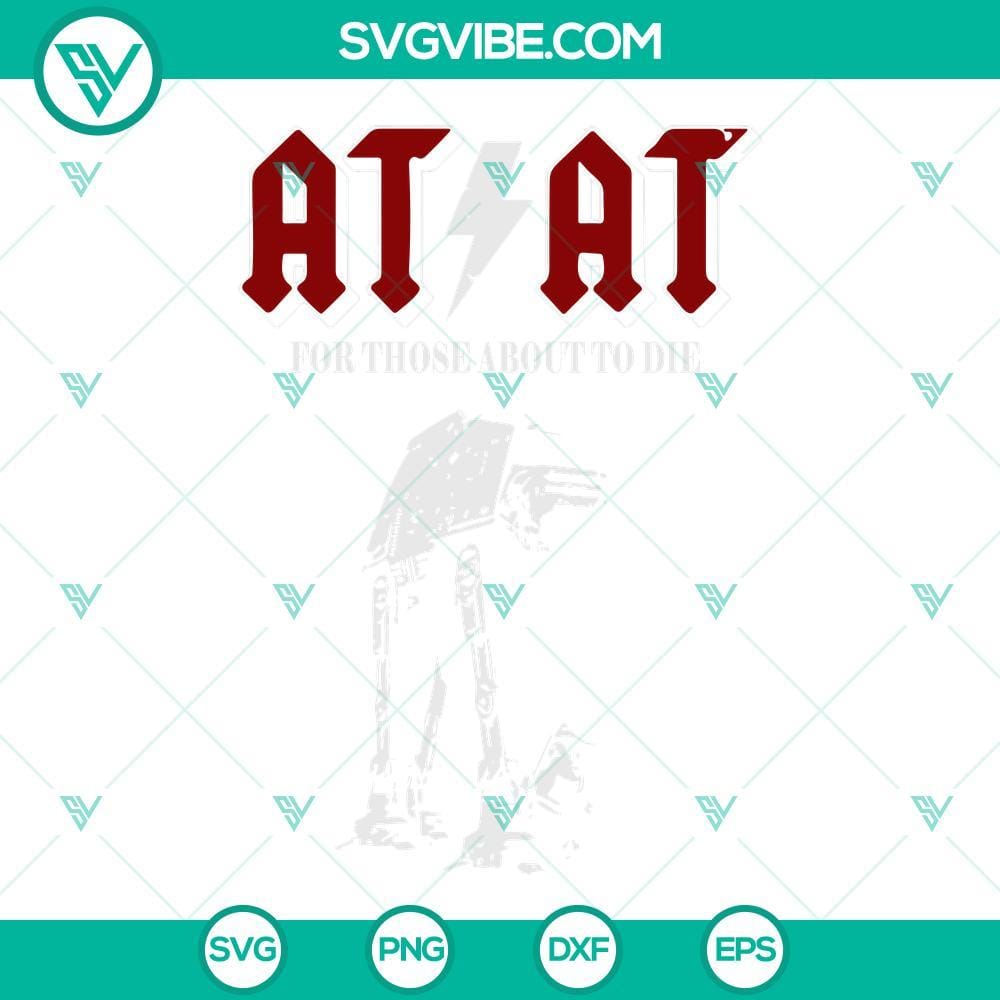 Star Wars At At SVG Image, Robot Star Wars SVG Download, At At Walker SVG Files Star Wars At At Walker SVG design for download, featuring robot Star Wars characters.