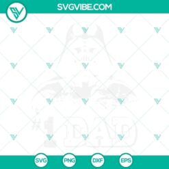 Darth Vader #1 Dad SVG file for Star Wars fans, ideal for Father's Day shirt designs.