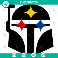 Star Wars Darth Vader Pittsburgh Steelers SVG file for Cricut and more, featuring unique design elements from both franchises.