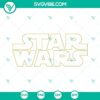 Star Wars logo SVG file with May the 4th and Jedi themes, perfect for Star Wars fans, Mandalorian lovers, and Jedi enthusiasts.