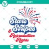 Stars and stripes design with reproductive rights theme, Pro Choice SVG download for digital use.