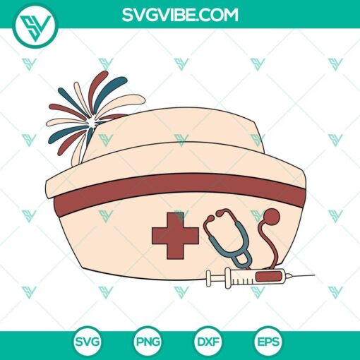 Stars Stripes And Running For Call Lights SVG Download, Patriotic Nurse 1