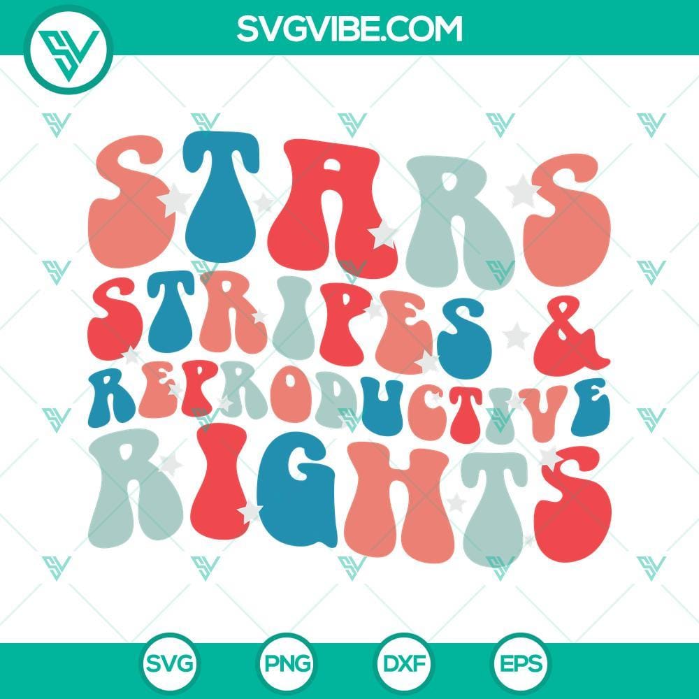 Stars Stripes Reproductive Rights SVG, Women Rights SVG, Abortion Rights SVG Stars and stripes reproductive rights SVG download with women rights and abortion themes. Wonderful design for digital use.