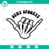 Spooky Skeleton Hand SVG with Halloween and Spooky design elements perfect for crafts and decorations.