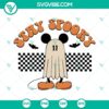 Halloween Mickey Ghost SVG design with Stay Spooky theme for PNG, DXF, and EPS cut files download. Perfect for spooky crafts.