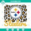 Pittsburgh Steelers logo in unique leopard pattern SVG download for fans, ideal for crafts and DIY projects.