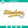 Pittsburgh Steelers SVG logo, downloadable in PNG, DXF, EPS formats for Cricut crafting. Iconic black and yellow team design.