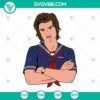 Steve Harrington Stranger Things SVG cut files with PNG, DXF, EPS formats. Ideal for crafting and Stranger Things fans.