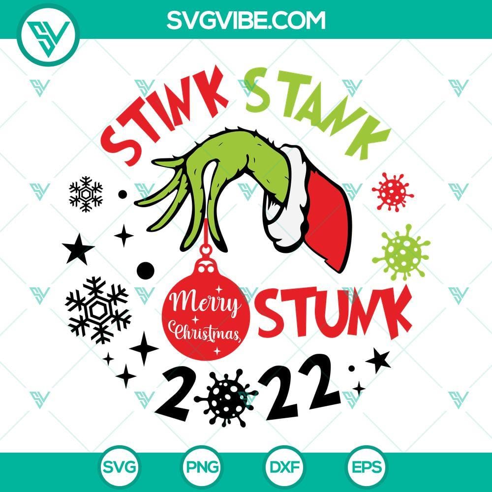 stink-stank-stunk-2022-ornament-svg-ornament-christmas-svg-grinch-hand-round-for-an-ornament-svg-3-mockup.jpg Funny Stink Stank Stunk-themed 2022 Ornament SVG file for Christmas decor, featuring unique holiday SVG images.