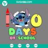 100th Day of School celebration design in Stitch style SVG, PNG, EPS, and DXF file formats for digital crafting projects.