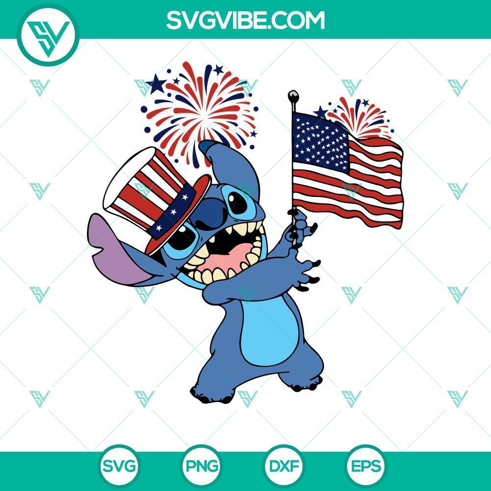 Stitch And Angel 4th Of July SVG, Disney Patriotic Independence SVG PNG DXF EPS Stitch And Angel 4th Of July SVG Download, Disney Patriotic Independence 1