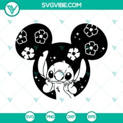 Stitch And Angel Mickey Ears SVG File Bundle, Lilo And Stitch SVG Download, 4