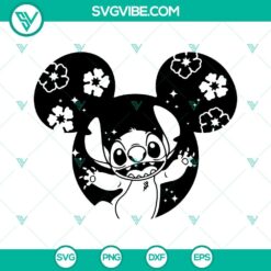 Stitch And Angel Mickey Ears SVG File Bundle, Lilo And Stitch SVG Download, 5